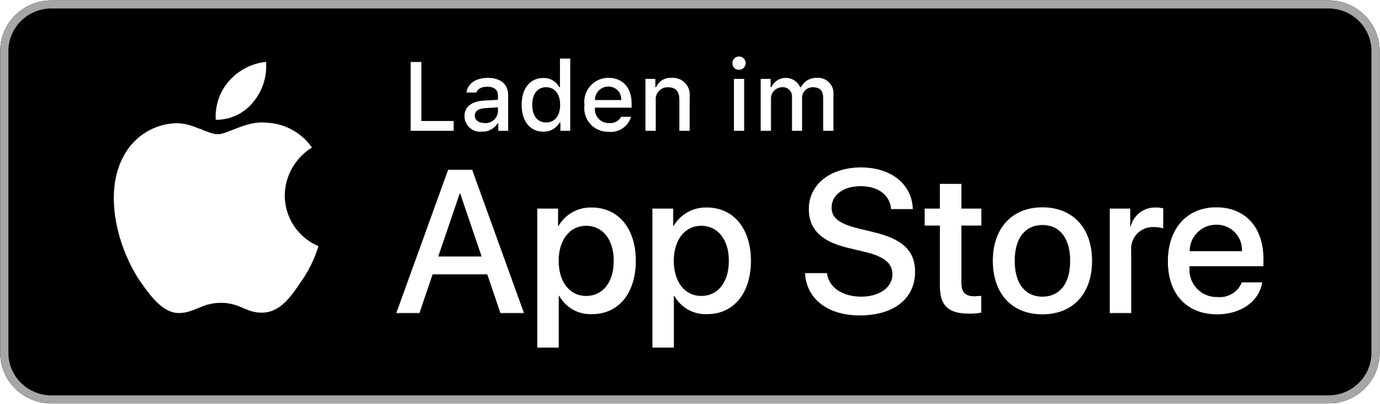 Apple Downloadbutton für die App